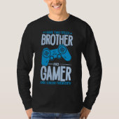 Verpletter twee titels Broer en gamer T-shirt (Voorkant)
