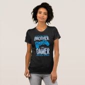 Verpletter twee titels Broer en gamer T-shirt (Voorkant volledig)