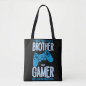 Verpletter twee titels Broer en gamer Tote Bag (Voorkant)