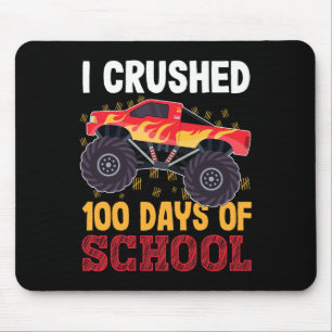 verpletterd 100 dagen van school monster truck Kin Muismat