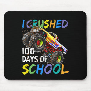 Verpletterd 100 dagen van school monster truck Kin Muismat