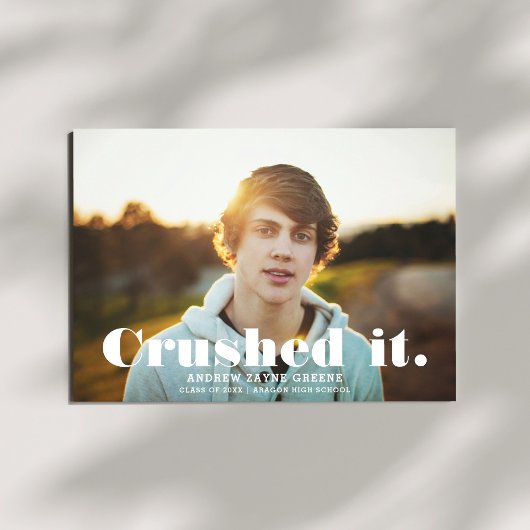 Verpletterd Het Leuke Moderne Afstuderen van de Ty Aankondiging