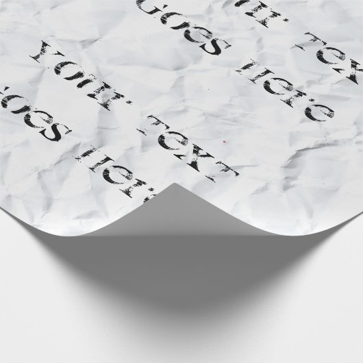 Verpletterd papier met uw zachte tekst (Hoek)
