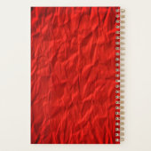 Verpletterd rood Hoesje - Gepersonaliseerd Planner (Achterkant)