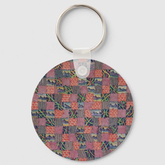 Verpletterd Twee Togetherness Sleutelhanger (Voorkant)