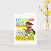 Verpletterde 1e klas volgende halte 2e klas dinogr kaart (Gele Bloem)