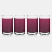 Verpletterde bloem blikvorm glas (Achterkant)
