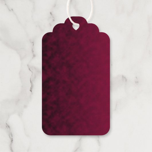 Verpletterde bloem cadeaulabels (Achterkant)