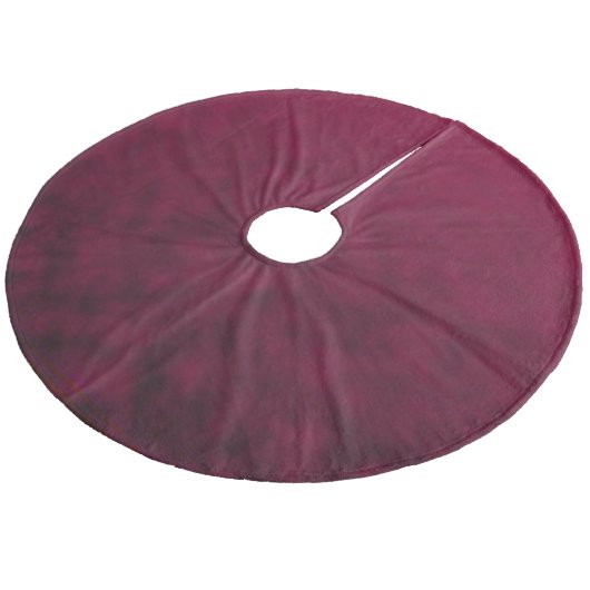 Verpletterde bloem fleece kerstboom rok (Gekanteld)