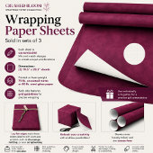 Verpletterde Bloem Inpakpapier Vel