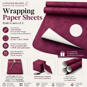 Verpletterde Bloem Inpakpapier Vel