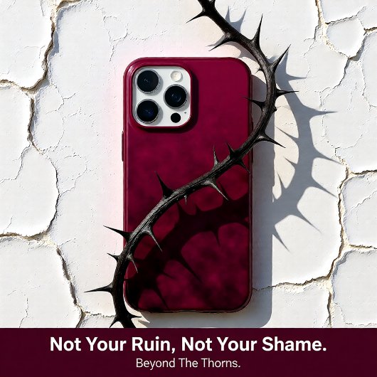 Verpletterde bloem iPhone hoesje