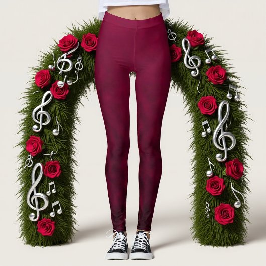 Verpletterde bloem leggings