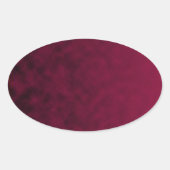 Verpletterde bloem ovale sticker (Voorkant)