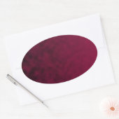 Verpletterde bloem ovale sticker (Envelop)