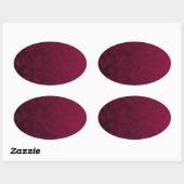 Verpletterde bloem ovale sticker (Vel)