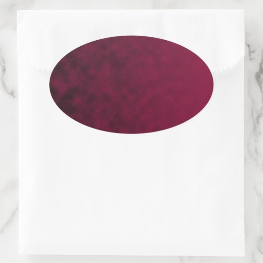Verpletterde bloem ovale sticker (Tas)