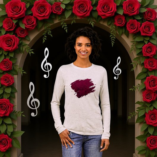 Verpletterde bloem Tri-Blend shirt