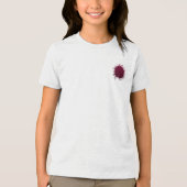 Verpletterde bloem Tri-Blend shirt (Voorkant)