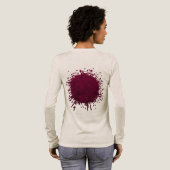 Verpletterde bloem Tri-Blend shirt (Achterkant)