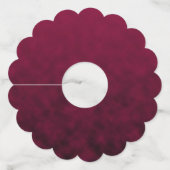 Verpletterde bloem wijnglaslabel (Voorkant)