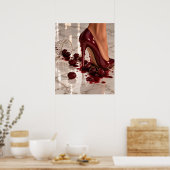 Verpletterde Druiven Stiletto Poster Standaard Hal (Keuken)