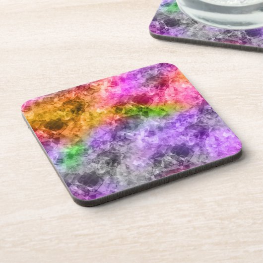 Verpletterde exotische textuur drankjes onderzetter (Linkerzijde)