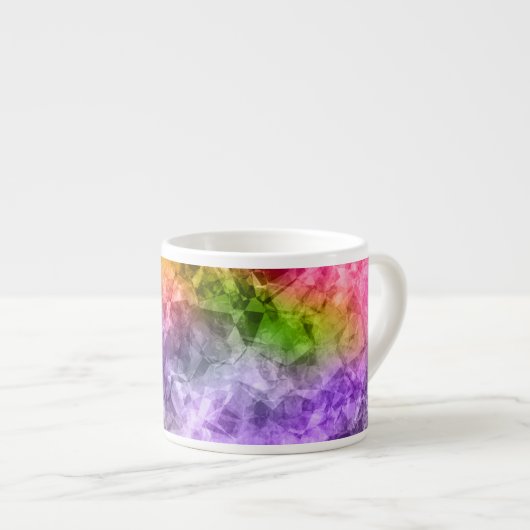 Verpletterde exotische textuur espresso kop (Voorkant rechts)