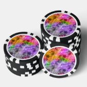 Verpletterde exotische textuur poker chips (Opstapeling)