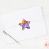 Verpletterde exotische textuur ster sticker (Envelop)