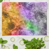 Verpletterde exotische textuur theedoek (Gevouwen)