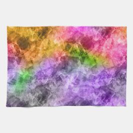 Verpletterde exotische textuur theedoek