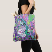Verpletterde hoop tote bag (Dichtbij)