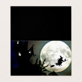 Verpletterde House Moon Witch Classroom Exchange C Visitekaartje (Buitenkant ongevouwen)