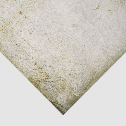 Verpletterde vervormde getextureerde tekst tissuepapier (Detail)