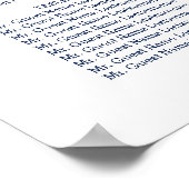 Verpletterde weddenschapskaart met lampjes poster (Hoek)