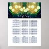 Verpletterde weddenschapskaart met lampjes poster (Voorkant)