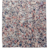 Verpletterde Zeeschelpen Strand Douchegordijn (Voorkant)