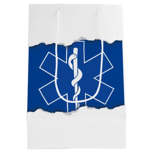 Verpletteren EMS Paramedische symbolen Medium Cadeauzakje (Achterkant)
