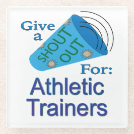 Verpletteren voor Athletic Trainers Glazen Onderzetter