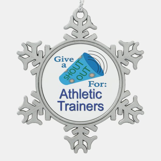 Verpletteren voor Athletic Trainers Tin Sneeuwvlok Ornament (Voorkant)