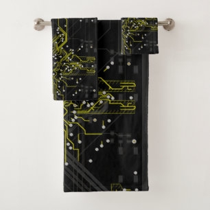 Verpletterend Abstract Verkleurd Proces Verkleurd Bad Handdoek