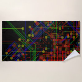 Verpletterend Abstracte Moderne Koel van het Proce Strandlaken