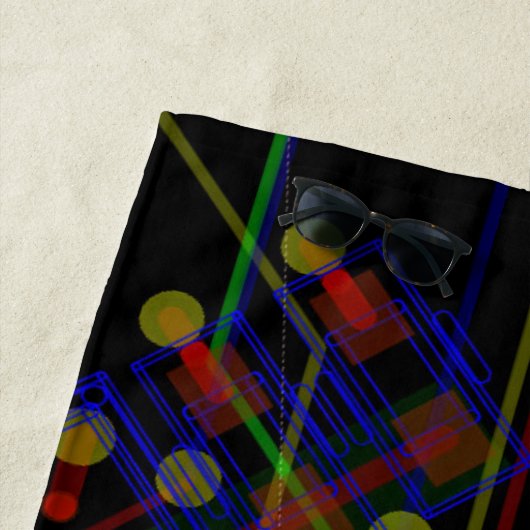 Verpletterend Abstracte Moderne Koel van het Proce Strandlaken (In situ)