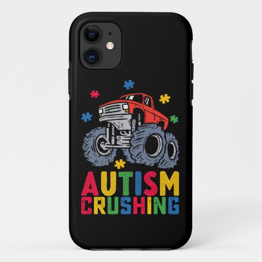 Verpletterend Autisme Monster Truck Awareness Jong Case-Mate iPhone Case (Achterkant)