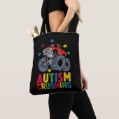 Verpletterend Autisme Monster Truck Awareness Jong Tote Bag (Dichtbij)
