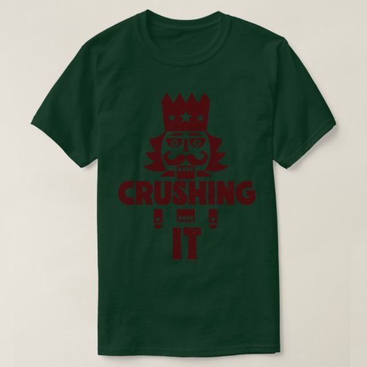 Verpletterend het Grappige Kerstmis Notenkraker 1 T-shirt (Design voorkant)