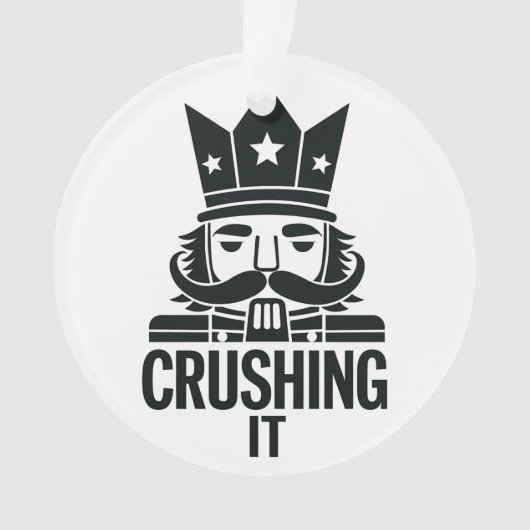 Verpletterend het Grappige Kerstmis Notenkraker Ornament (voorkant)