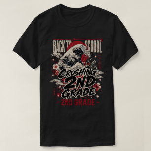 Verpletterende 2e klas Japanse golfshirt, Cool ach T-shirt