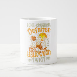 Verpletterende Verdediging Sport Halloween Grote Koffiekop